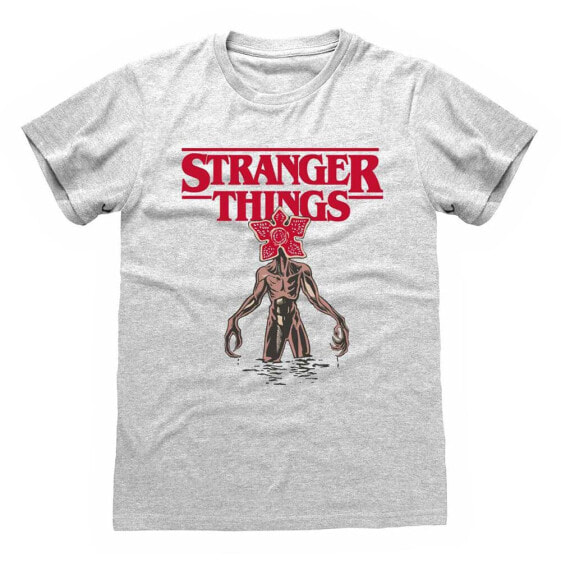 HEROES Official Stranger Things Logo Demogorgon short sleeve T-shirt