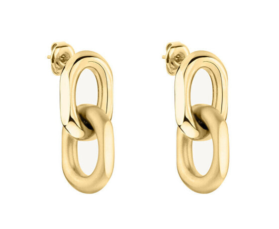 Modern gold-plated earrings TJE0392-918
