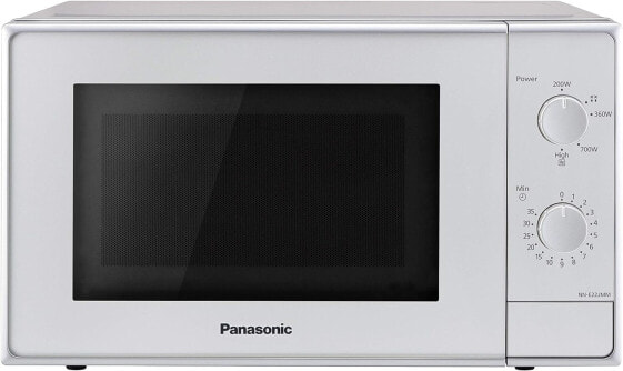 PANASONIC Solo NN-E22JMMEPG Microwave Oven, 800, 20 Litres, Silver [Energy Class B]
