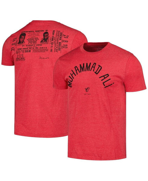 Men's Heather Red Muhammad Ali Robe 1965 T-shirt