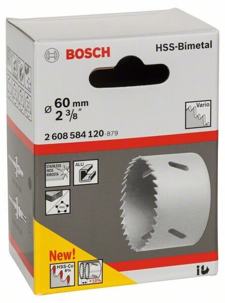 Bosch Lochsäge HSS-Bimetall für Standardadapter 60 mm, 2 3/8"