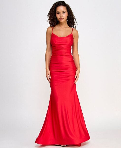 Juniors' Shirred Gown, Created for Macy's