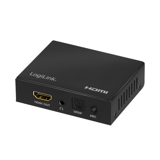 Экстрактор аудио и видеосигналов HDMI LogiLink HD0055 - 5 В - 78 мм - 60 мм - 20 мм - 123 г - 0 - 70 °C