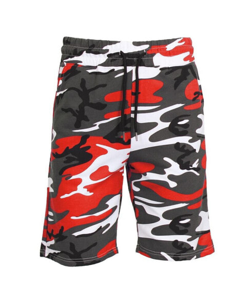 Men's Camo Printed French Terry Shorts