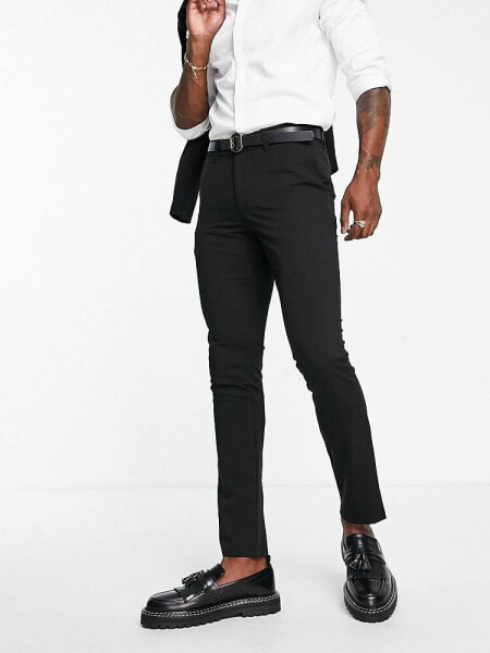 New Look super skinny suit trouser in black