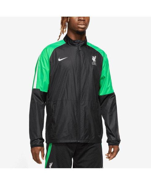 Куртка мужская Nike Liverpool Academy AWF Raglan черная с полной молнией
