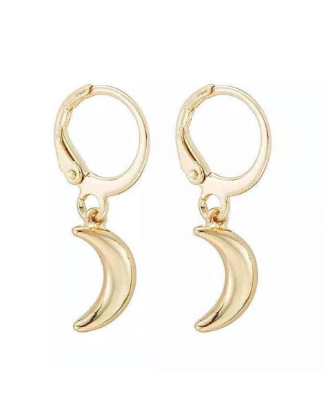 Crescent Moon Dangle Earrings for Women