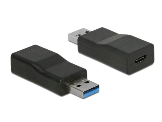 Разъем USB 3.1 Gen 2 Type-A - USB 3.1 Gen 2 Type-C Delock - черный