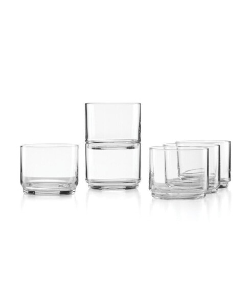 Tuscany Classics Stackable Short Glasses Set, 6 Piece