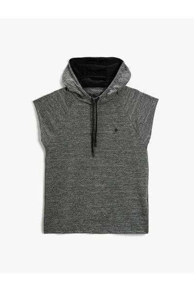 Футболка Koton Basic Hooded Sleeveless Sweat