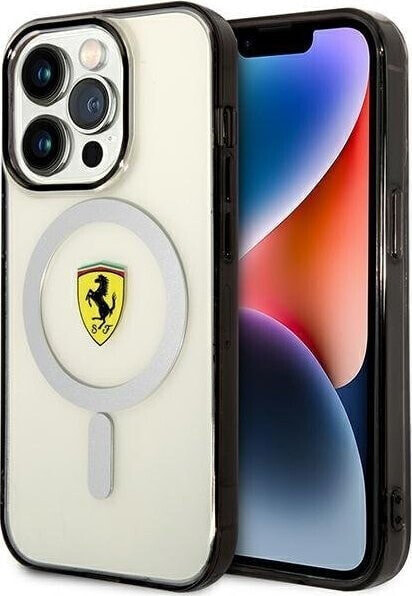 Ferrari Ferrari Outline Magsafe - Etui iPhone 14 Pro (Przezroczysty)