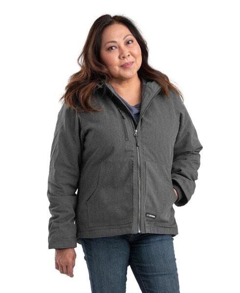 Women's Heathered Duck Hooded Jacket