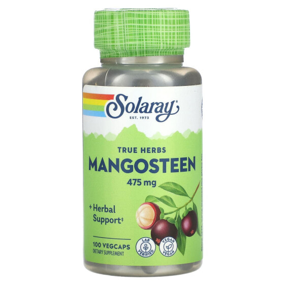 Травяные капсулы Solaray Мангостин 475 мг 100 шт.