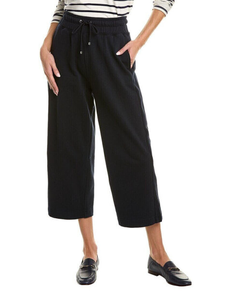 Frame Denim Cropped Wide Leg Sweatpant Women's Blue Xxs