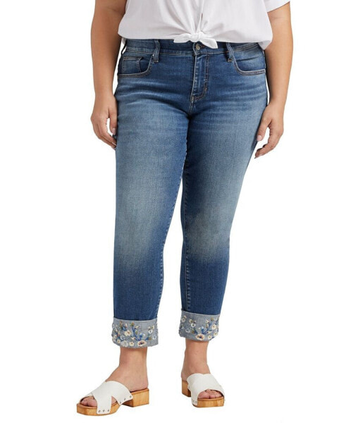 Plus Size Carter Mid Rise Girlfriend Jeans