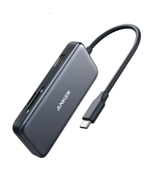 Anker Innovations Anker A83340A1 - USB 3.2 Gen 1 (3.1 Gen 1) Type-C - Black - MicroSD (TransFlash) - SD - 4K Ultra HD - HDMI - USB 3.2 Gen 1 (3.1 Gen 1) Type-A - 75 g