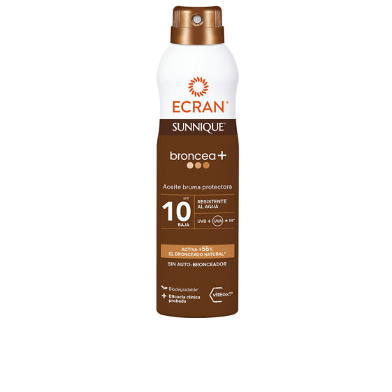 Средство для загара и защиты от солнца Ecran SUNNIQUE BRONCEA+ mist oil SPF10 250 мл