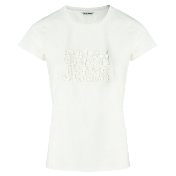 SALSA JEANS Sequin Logo short sleeve T-shirt