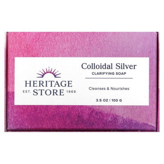 Мыло очищающее коллоидное серебро Heritage Store 100 г
