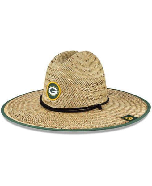 Men's Natural Green Bay Packers NFL Training Camp Official Straw Lifeguard Hat
