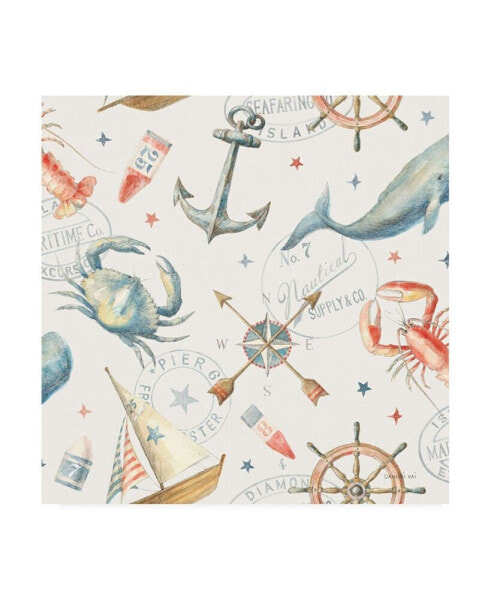 Danhui Nai Floursack Nautical Pattern I Canvas Art - 15.5" x 21"