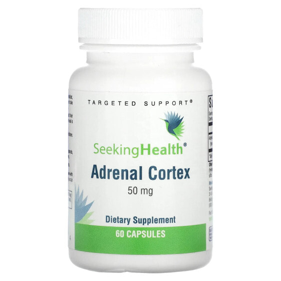Витамины для регуляции гормонального фона Seeking Health Adrenal Cortex, 50 мг, 60 капсул