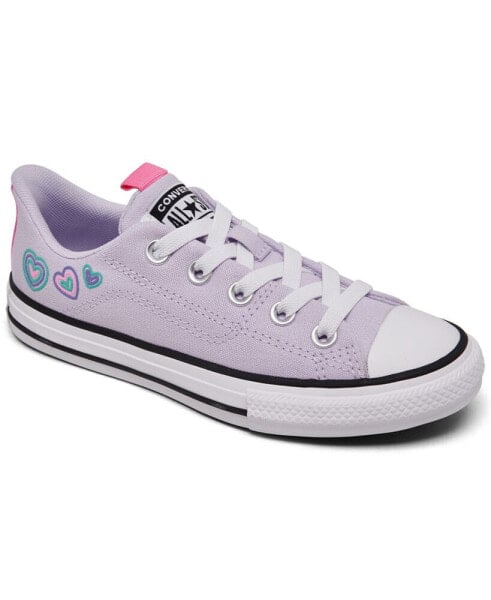 Little Girls Chuck Taylor All Star Happy Hearts Low Top Casual Sneakers from Finish Line