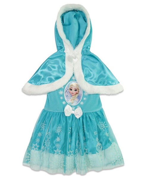 Little Girls Frozen Elsa Fur Dress to