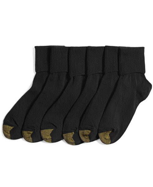 Носки повседневные для женщин Gold Toe 6-Pack Casual Turn Cuff