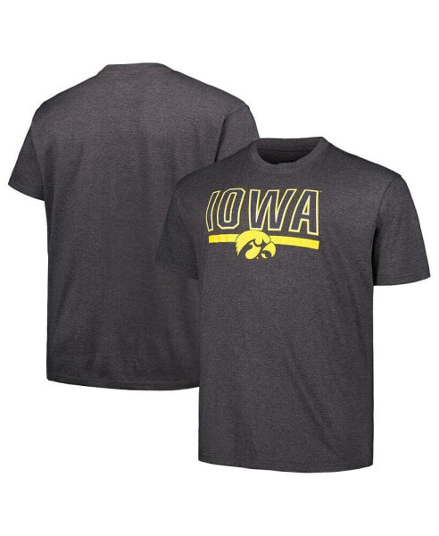 Men's Black Iowa Hawkeyes Big and Tall Team T-shirt