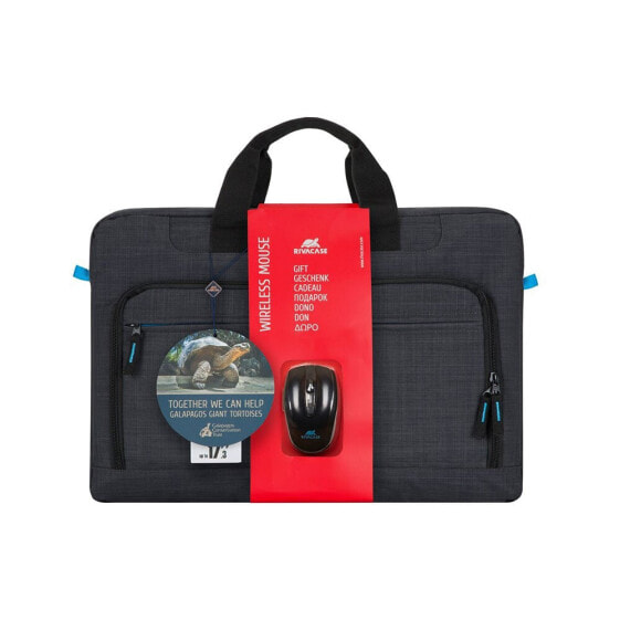 RIVACASE 8058 17.3´´ Laptop briefcase With Wireless Mouse