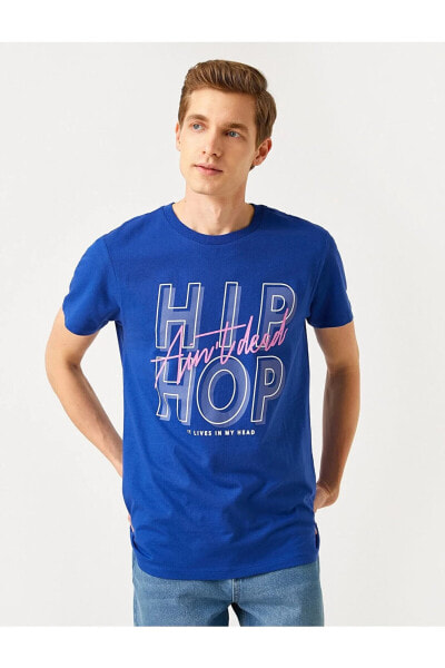 Slim Fit Hiphop Baskılı Tişört