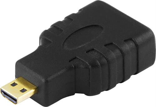 Deltaco HDMI-24 - Micro-HDMI - HDMI - Black