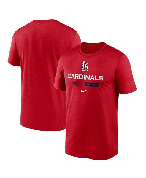 Men's Red St. Louis Cardinals 2022 Postseason Authentic Collection Dugout T-shirt