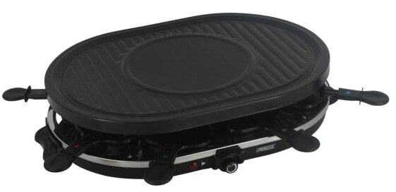 Princess 162700 Raclette 8 Oval Grill Party 42 x 30 cm 1.200 Watt