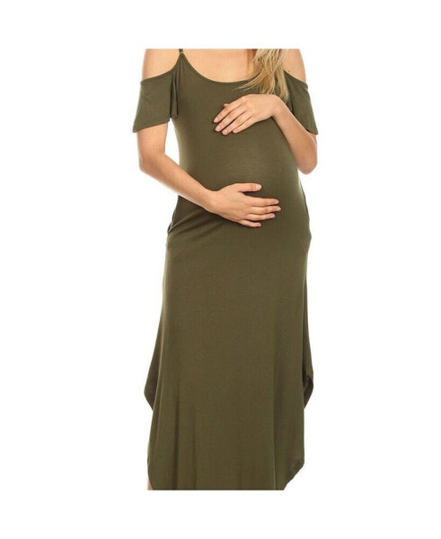 Макси платье для беременных White Mark Lexi