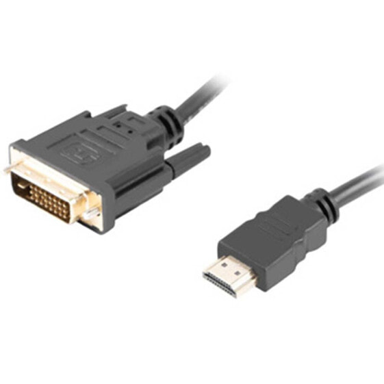 LANBERG CA-HDDV-20CU-0030-BK HDMI To DVI-D 24+1 4K M/M Video cable 3 m