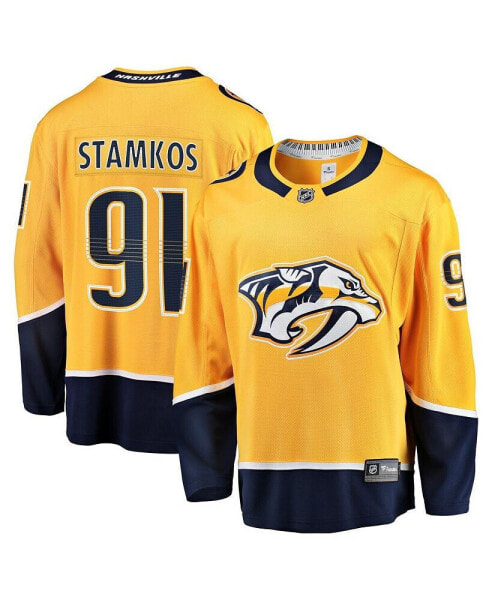 Men's Steven Stamkos Gold Nashville Predators Home Premier Breakaway Player Jersey