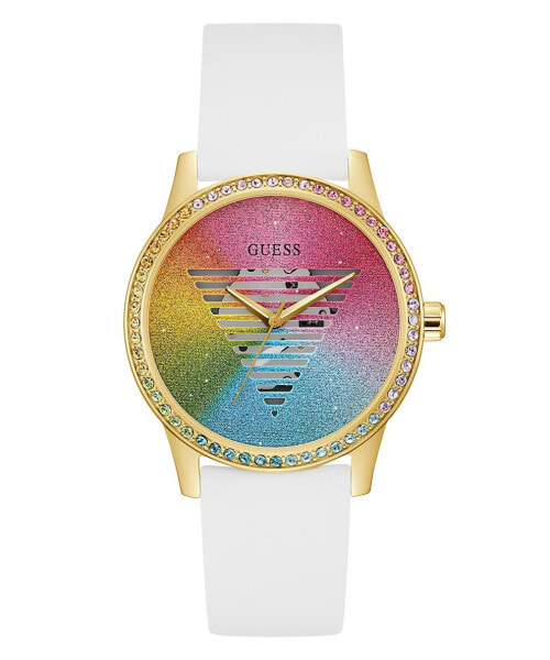 Guess Damen Armbanduhr Silicon 40 mm Rainbow GW0589L1