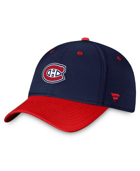 Men's Navy, Red Montreal Canadiens Authentic Pro Rink Two-Tone Flex Hat