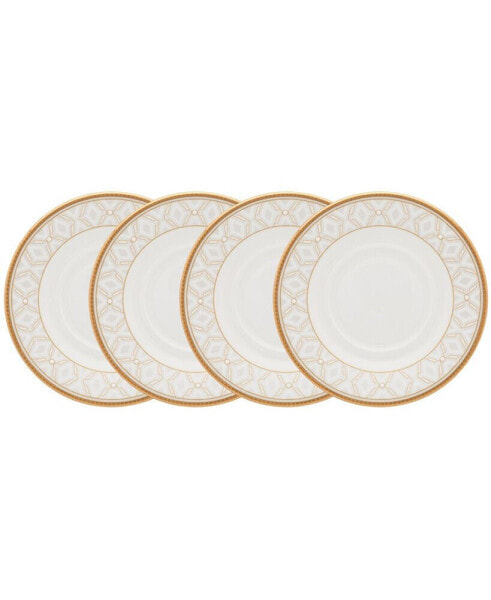 Noble Pearl Set Of 4 Saucers, 6"