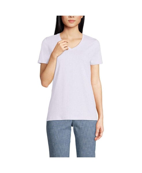 Women's Tall Relaxed Supima Cotton V-Neck T-Shirt