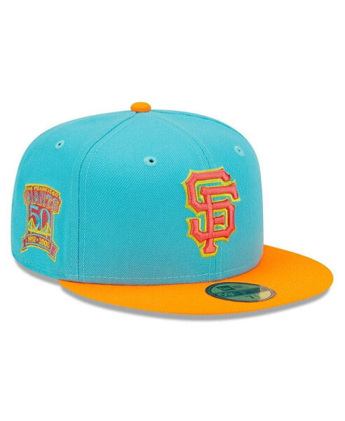 Головной убор мужской New Era San Francisco Giants с яркими акцентами синего и оранжевого цветов 59FIFTY