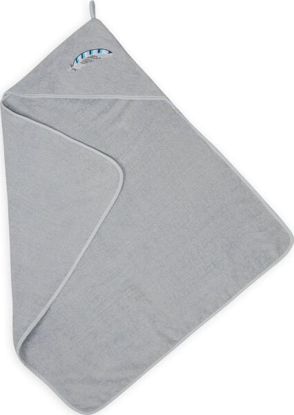 Детское полотенце с капюшоном MATEX ROBIN серого цвета 80x80 см