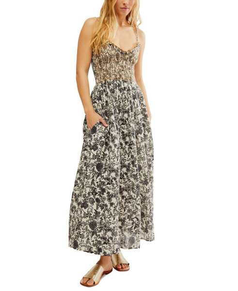 Women's Sweet Nothings Cotton Smocked Maxi Dress