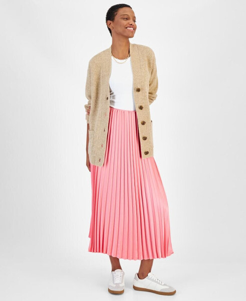 Women's Long Patch Pocket Cardigan, Created for Macy's