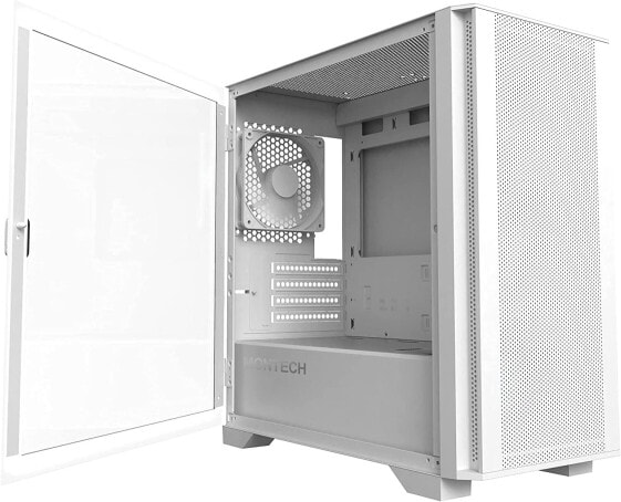 Boitier+Mini+Tour+Micro+ATX+Montech+Air+100+Lite+avec+panneau+vitr%C3%A9+%28Blanc%29