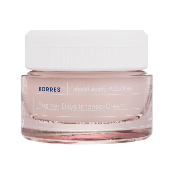 Korres Apothecary Wild Rose Brighter Days Intense-Cream 40 ml tagescreme Feine Linien & Falten für Frauen