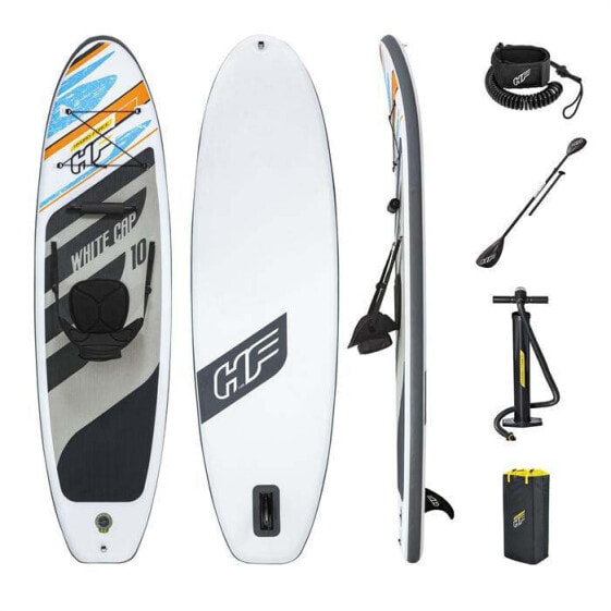 BESTWAY Hydro-Force White Cap Convertible Inflatable Paddle Surf Set
