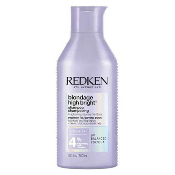 Redken Blondage High Bright Shampoo Оттеночный шампунь для поддержания холодных оттенков блонд